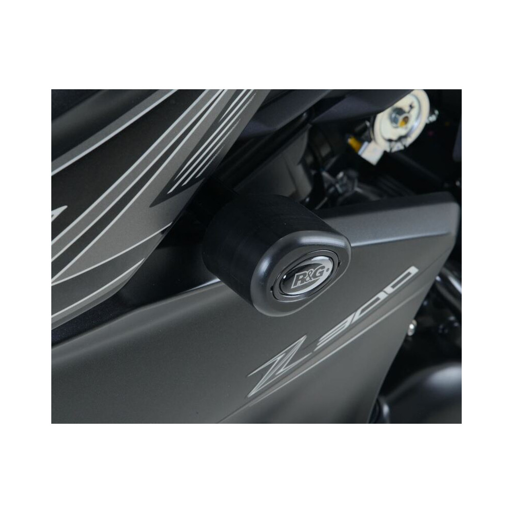 Tampons de protection R&G RACING Aero noir Kawasaki Z300