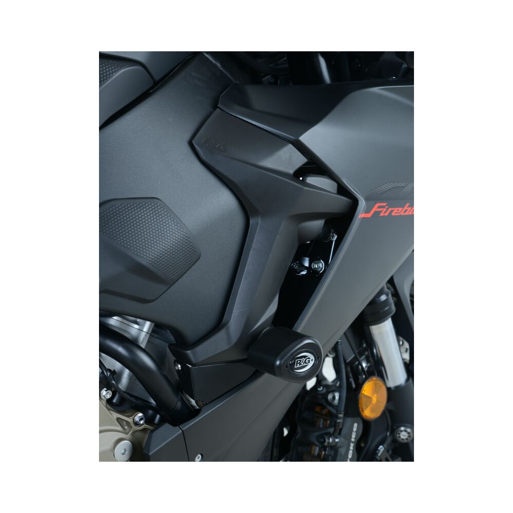 Tampons de protection R&G RACING Aero noir sans percage Honda CBR1000RR