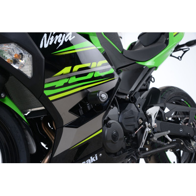 Tampons de protection R&G RACING Aero noir Kawasaki Ninja 400