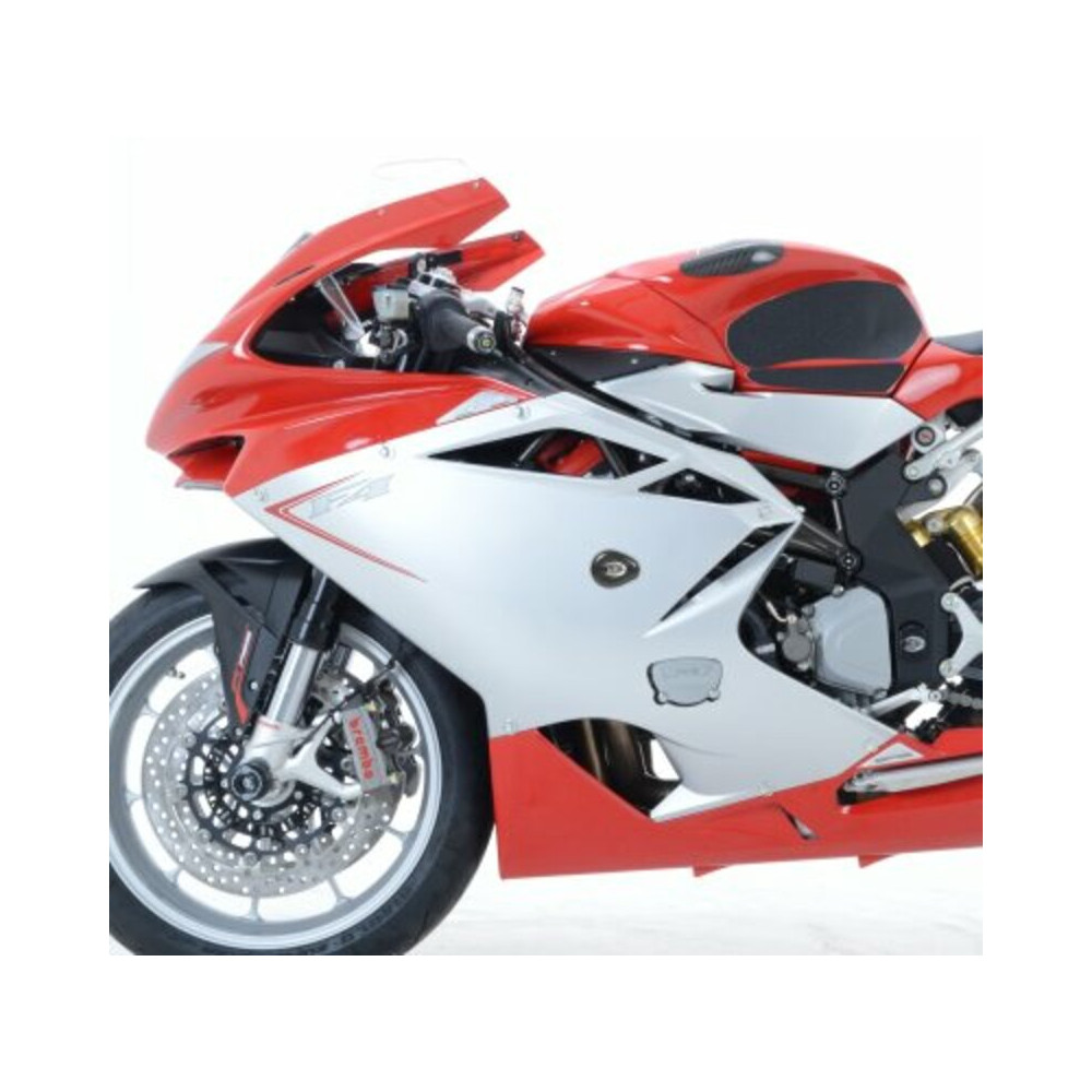 Tampons de protection R&G RACING Aero blanc MV Agusta F4 1000R