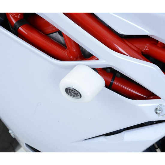 Tampons de protection R&G RACING Aero blanc (sans perçage) MV Agusta F4 1000R