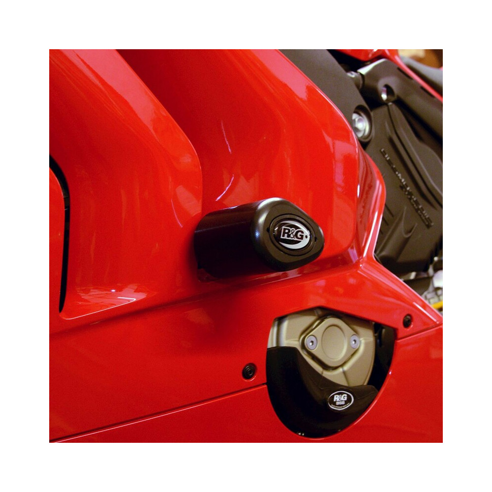 Tampons de protection R&G RACING Aero noir Ducati Panigale V4