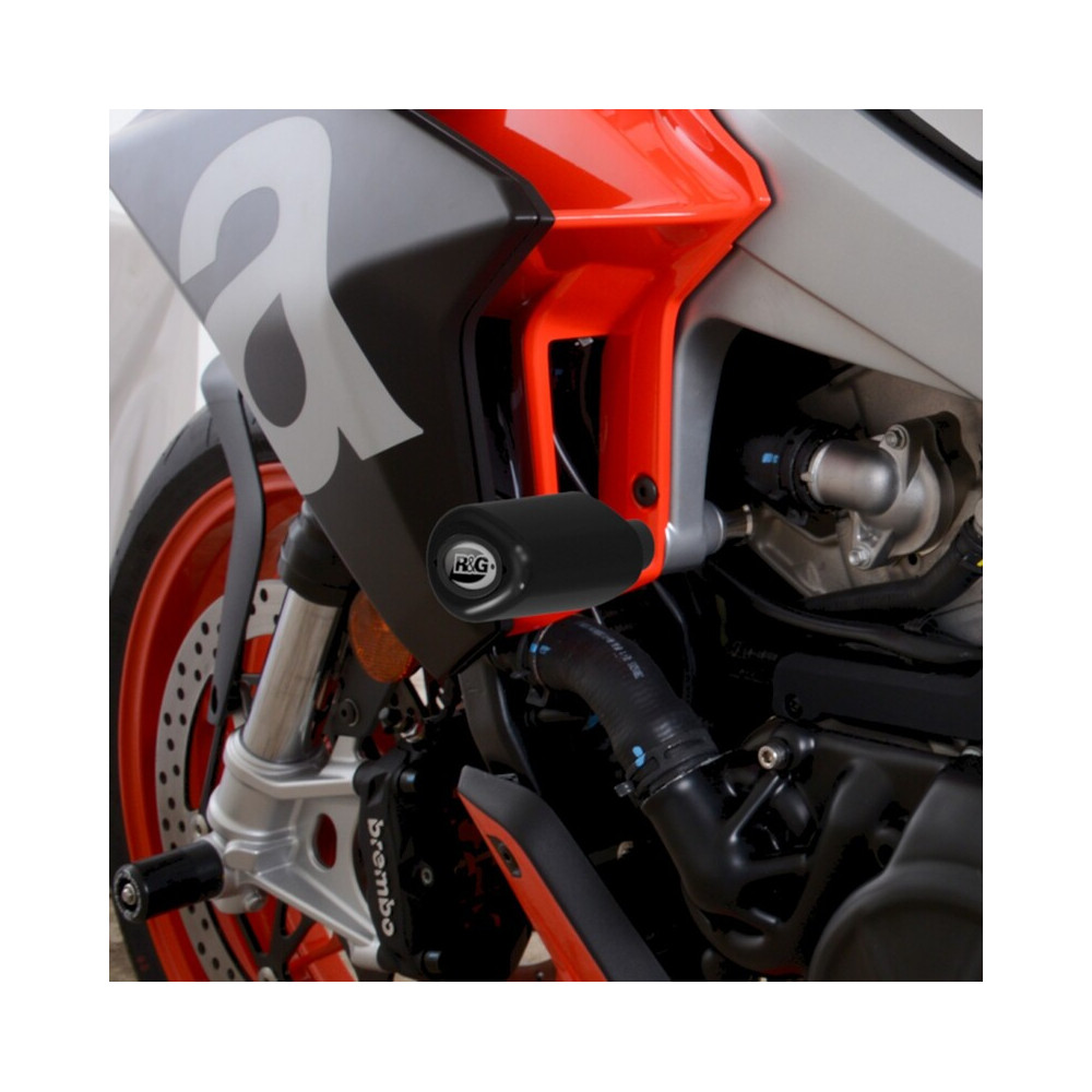 Tampons de protection R&G RACING Aero noir - Aprilia Tuono 660