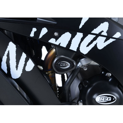 Tampons de protection R&G RACING Aero - blanc Kawasaki ZX10-R/RR