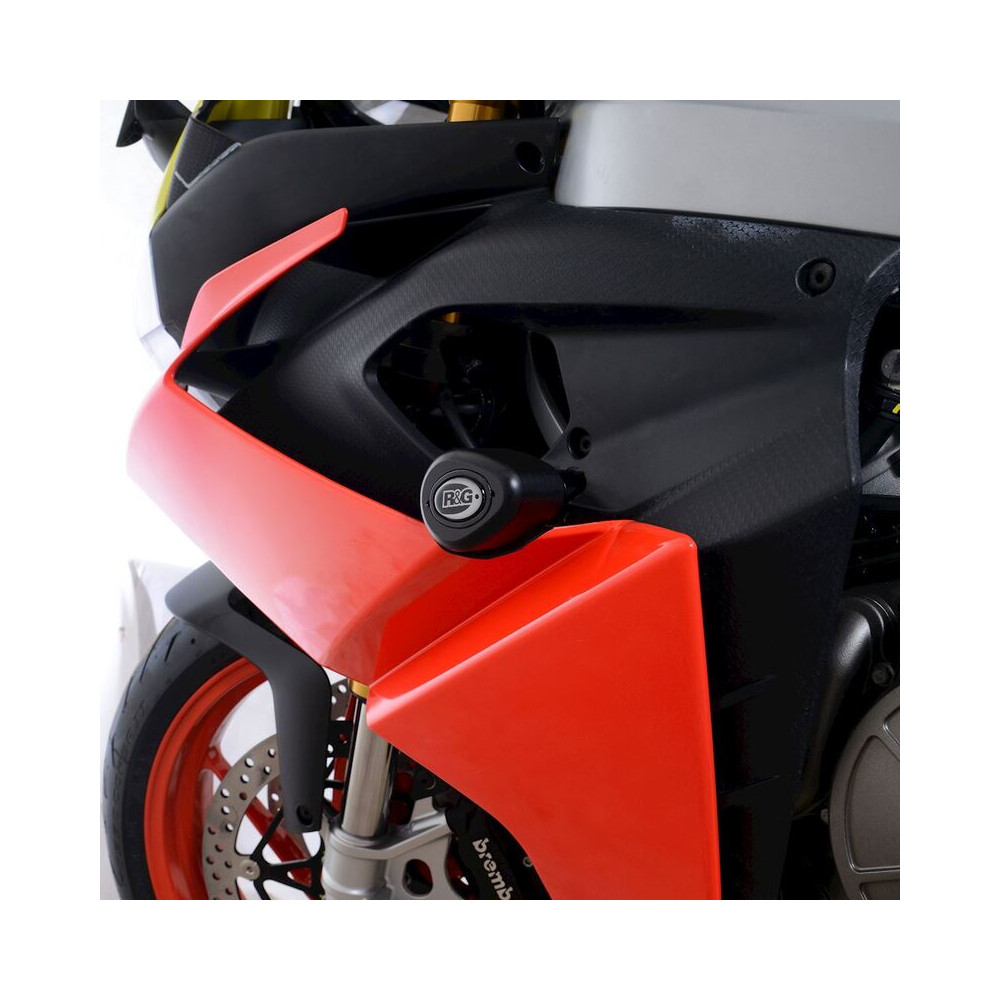 Tampons de protection R&G RACING Aero - noir Aprilia RS660