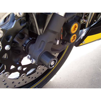 Protection de fourche R&G RACING noir Yamaha YZF-R1/R6 / T-Max 530