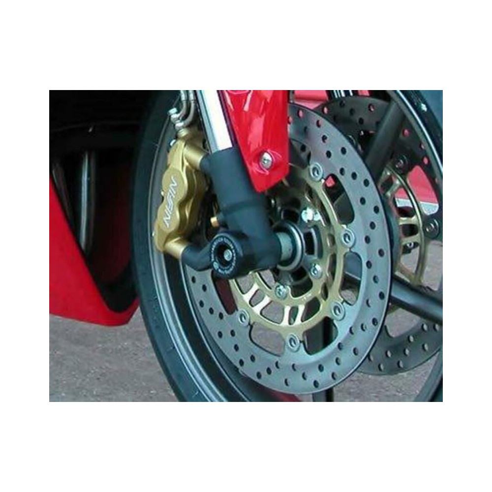 Protection de fourche R&G RACING noir Triumph Daytona/Street Triple