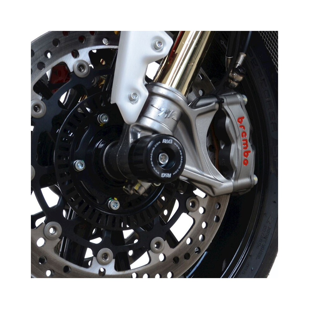 Protections de fourche R&G RACING - noir MV Agusta Brutale 1000 RR