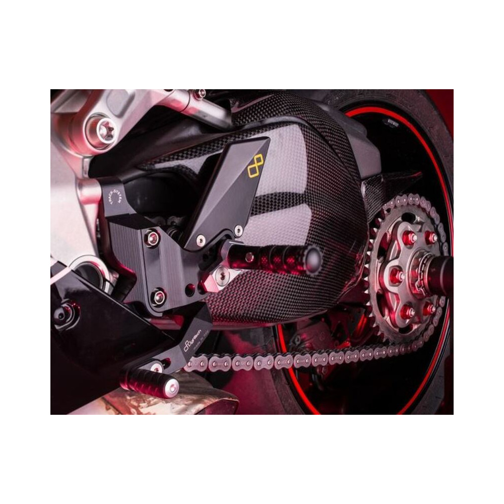 Carter de bras oscillant LIGHTECH carbone brillant Ducati Panigale