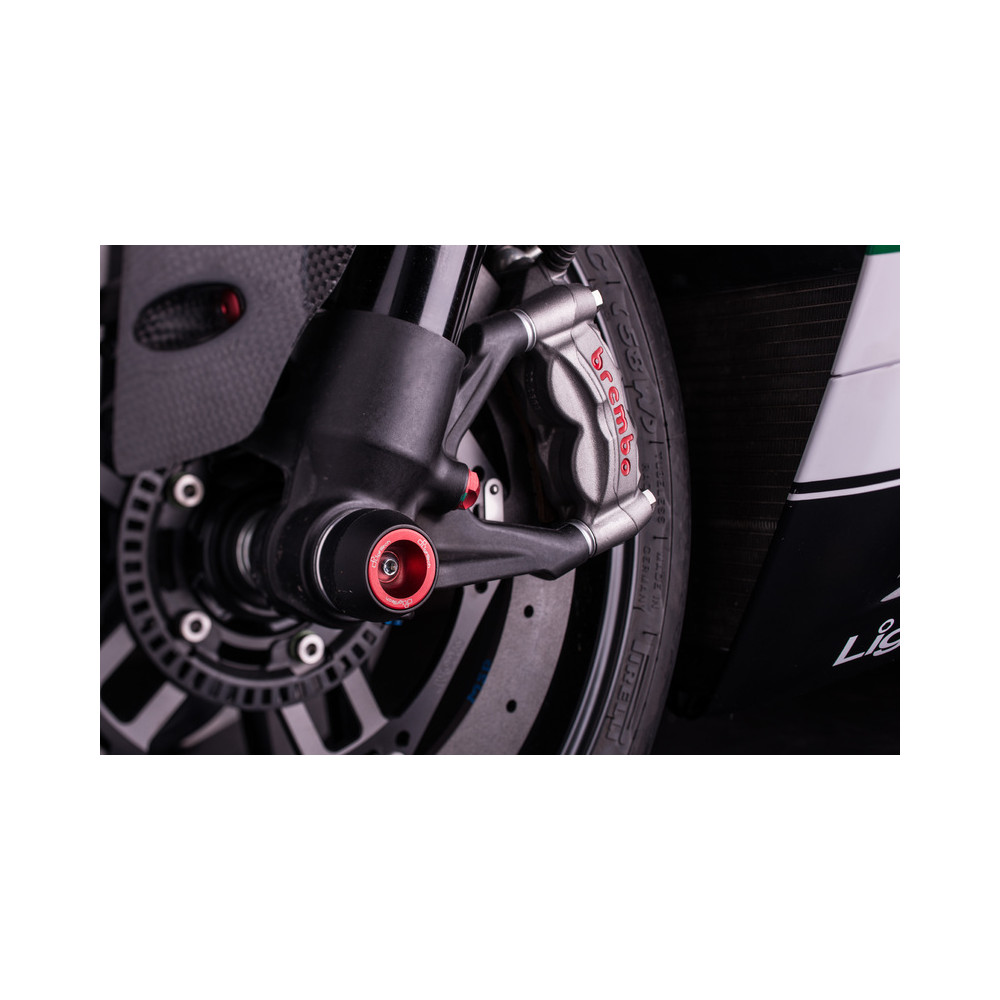 Protection de fourche et bras oscillant (axe de roue) LIGHTECH rouge Ducati Panigale 1199