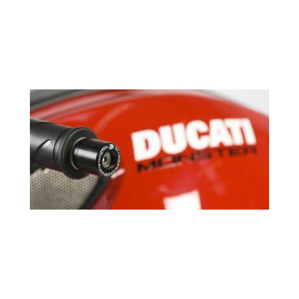 Embouts de guidon R&G RACING noir Ducati