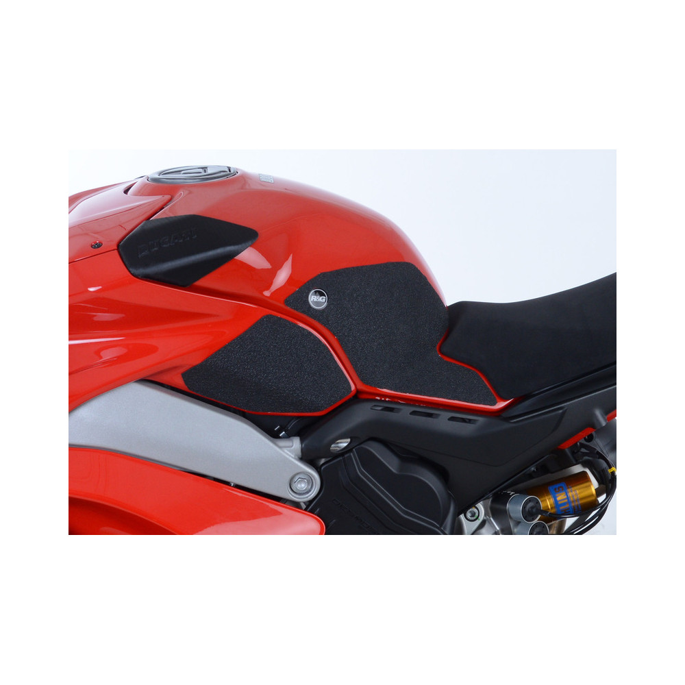 Kit grip de réservoir R&G RACING 4 pièces noir Ducati Panigale V4