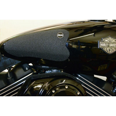 Kit grip de réservoir R&G RACING 2 pièces noir Harley Davidson Street 500