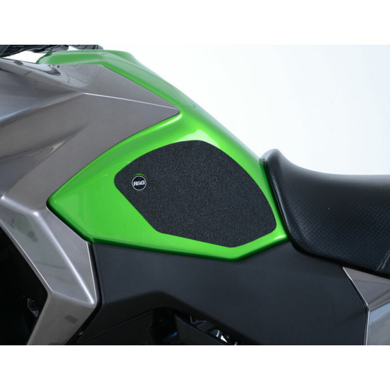 Kit grip de réservoir R&G RACING 2 pièces noir Kawasaki Versys X-250/300