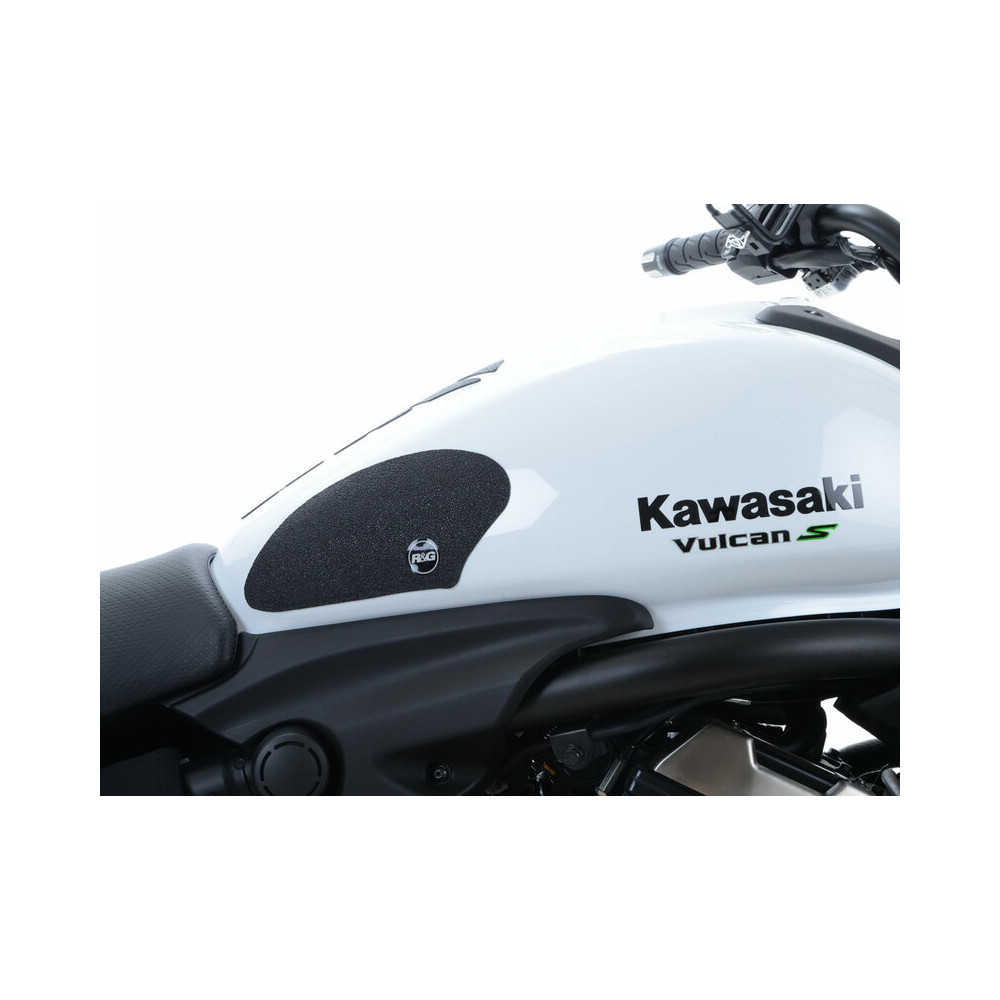 Kit grip de réservoir R&G RACING 2 pièces noir Kawasaki Vulcan S