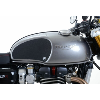 Kit grip de réservoir R&G RACING 2 pièces noir Triumph Thruxton 1200