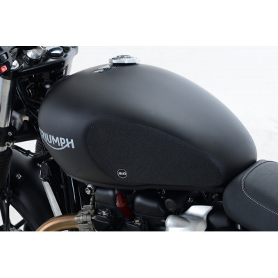 Kit grip de réservoir R&G RACING 2 pièces noir Triumph Street Twin