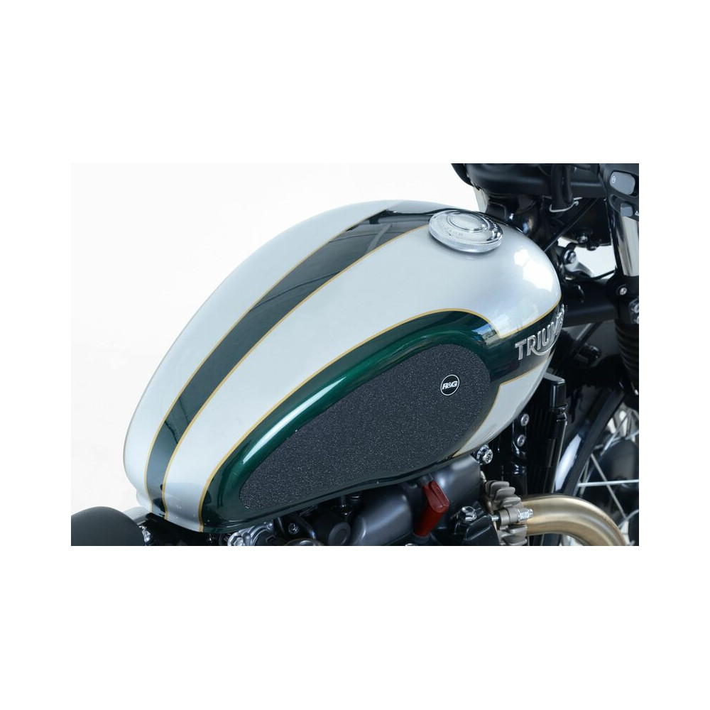 Kit grip de réservoir R&G Racing 2 pièces translucide Triumph Bonneville Bobber