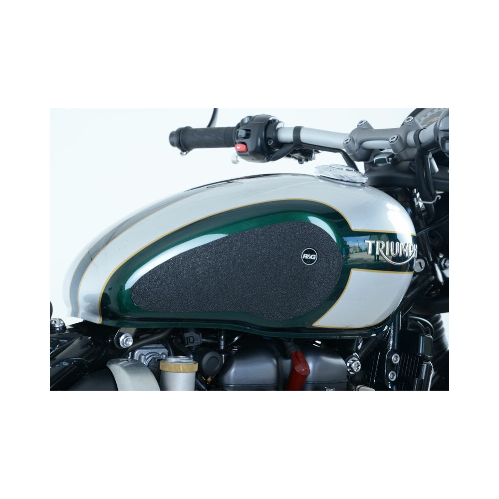 Kit grip de réservoir R&G RACING 2 pièces noir Triumph Bonneville Bobber