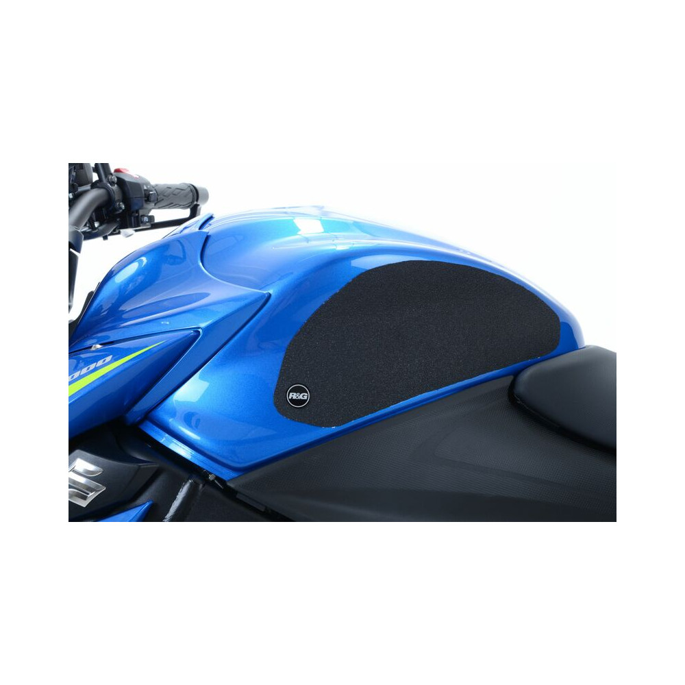 Kit grip de réservoir R&G RACING 2 pièces noir Suzuki GSXS1000