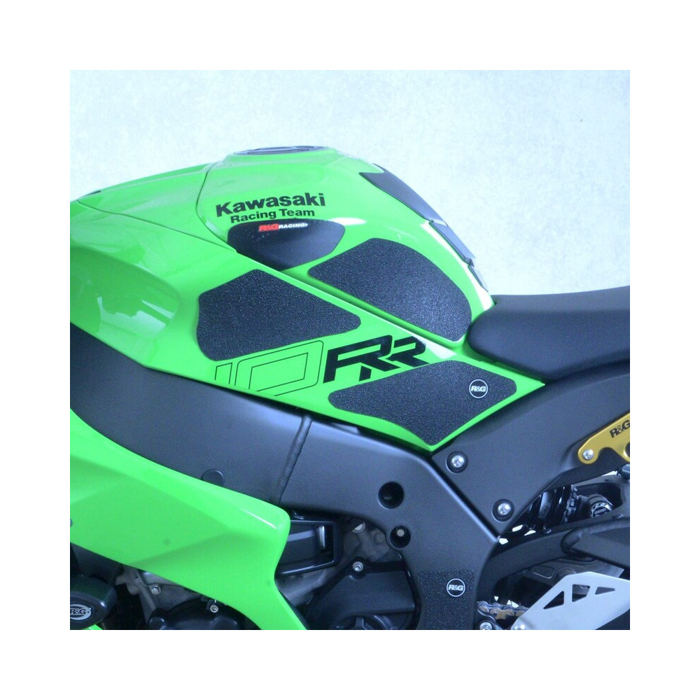 Kit grip de réservoir R&G RACING 6 pièces - noir Kawasaki ZX-10R/ZX-10RR