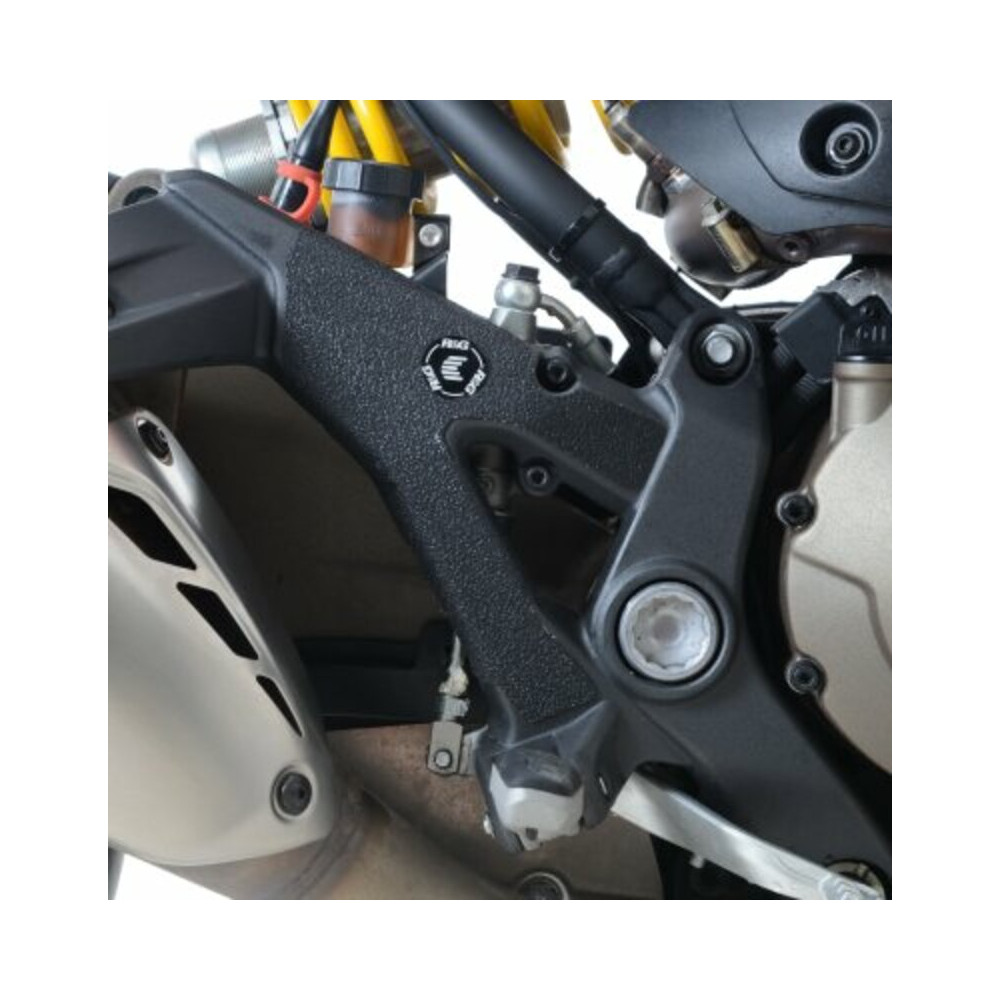 Adhésif anti-frottement R&G RACING platine talon noir (2 pièces) Ducati Monster