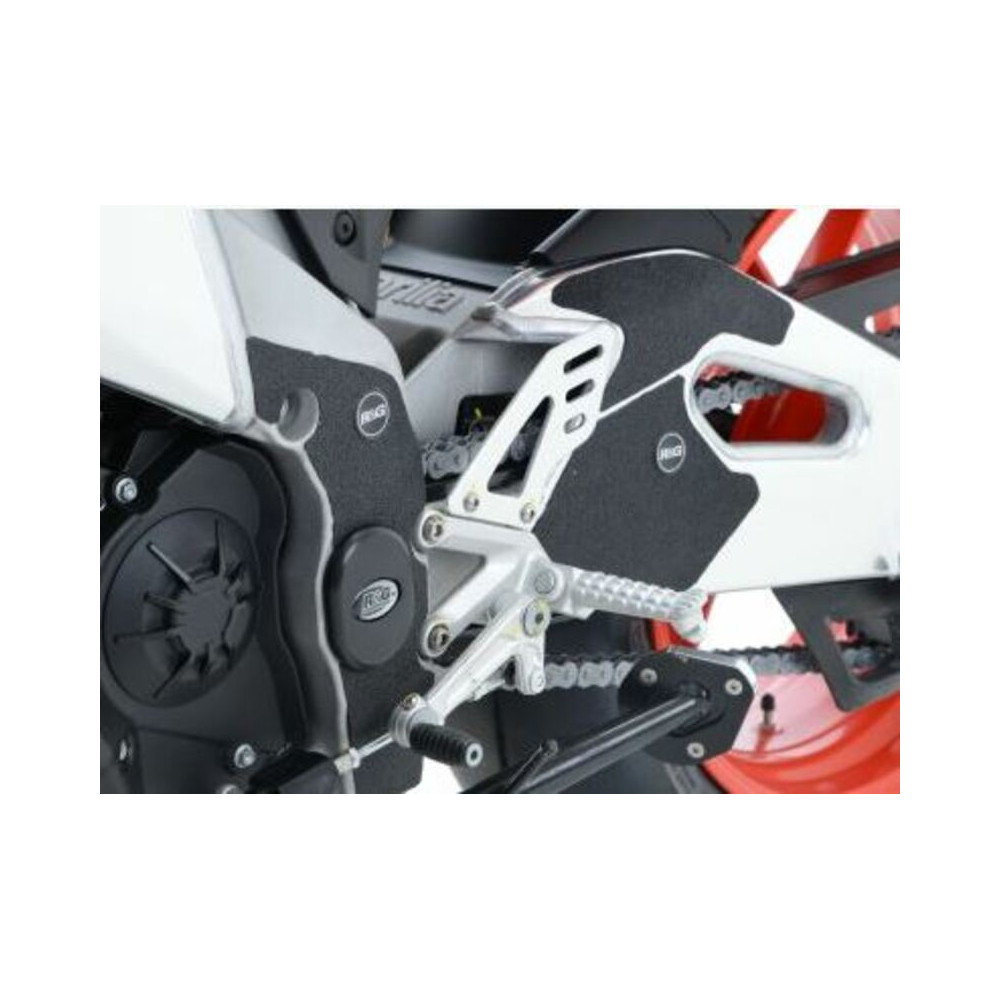 Adhésif anti-frottement R&G RACING cadre/bras oscillant noir 5 pièces Aprilia