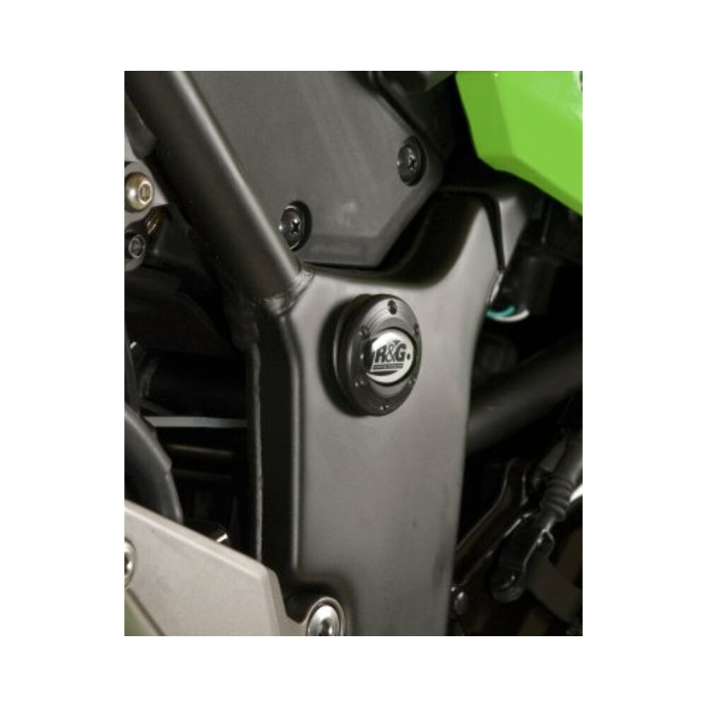 Insert de cadre droit R&G RACING noir Kawasaki Z300/Ninja 300/ZX250R Ninja