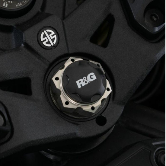 Insert ecrou de direction R&G RACING noir Kawasaki H2 SX