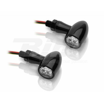 Clignotants LED V-PARTS 12V alu noir