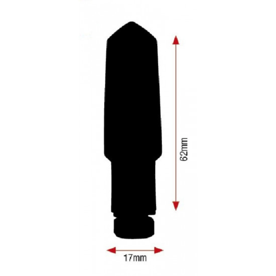 Clignotants V PARTS Bud LED noir universel