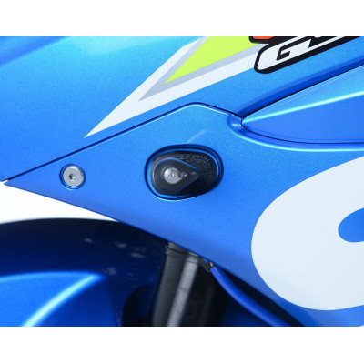 Adaptateurs de clignotants avant R&G RACING noir Suzuki GSXR-1000