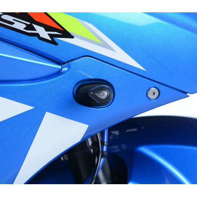 Adaptateurs de clignotants avant R&G RACING noir Suzuki GSXR-1000