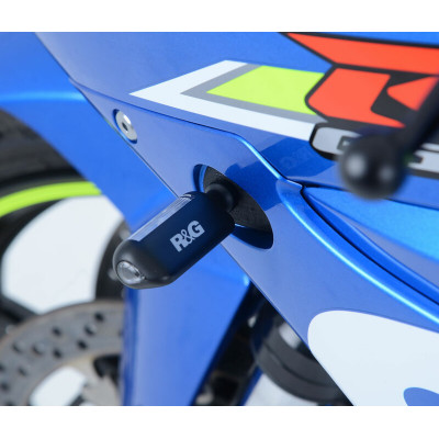 Adaptateurs de clignotants avant R&G RACING noir Suzuki GSXR-1000