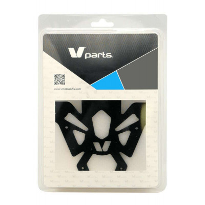 Support de plaque V PARTS noir universel