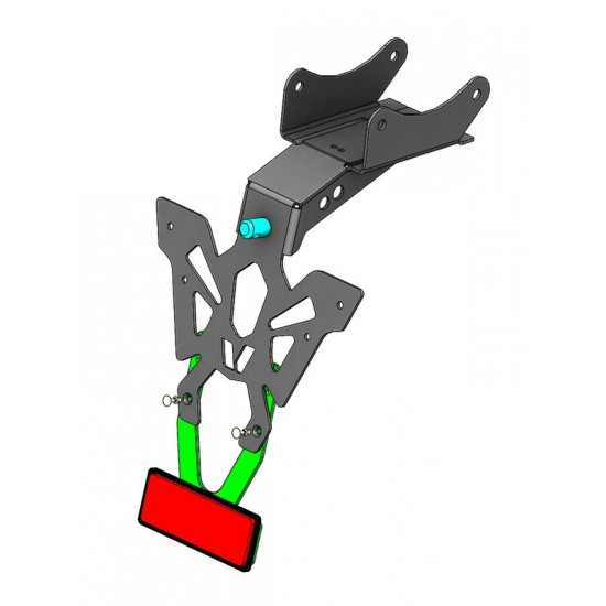 Support de plaque V PARTS noir Honda CBR-1000RR