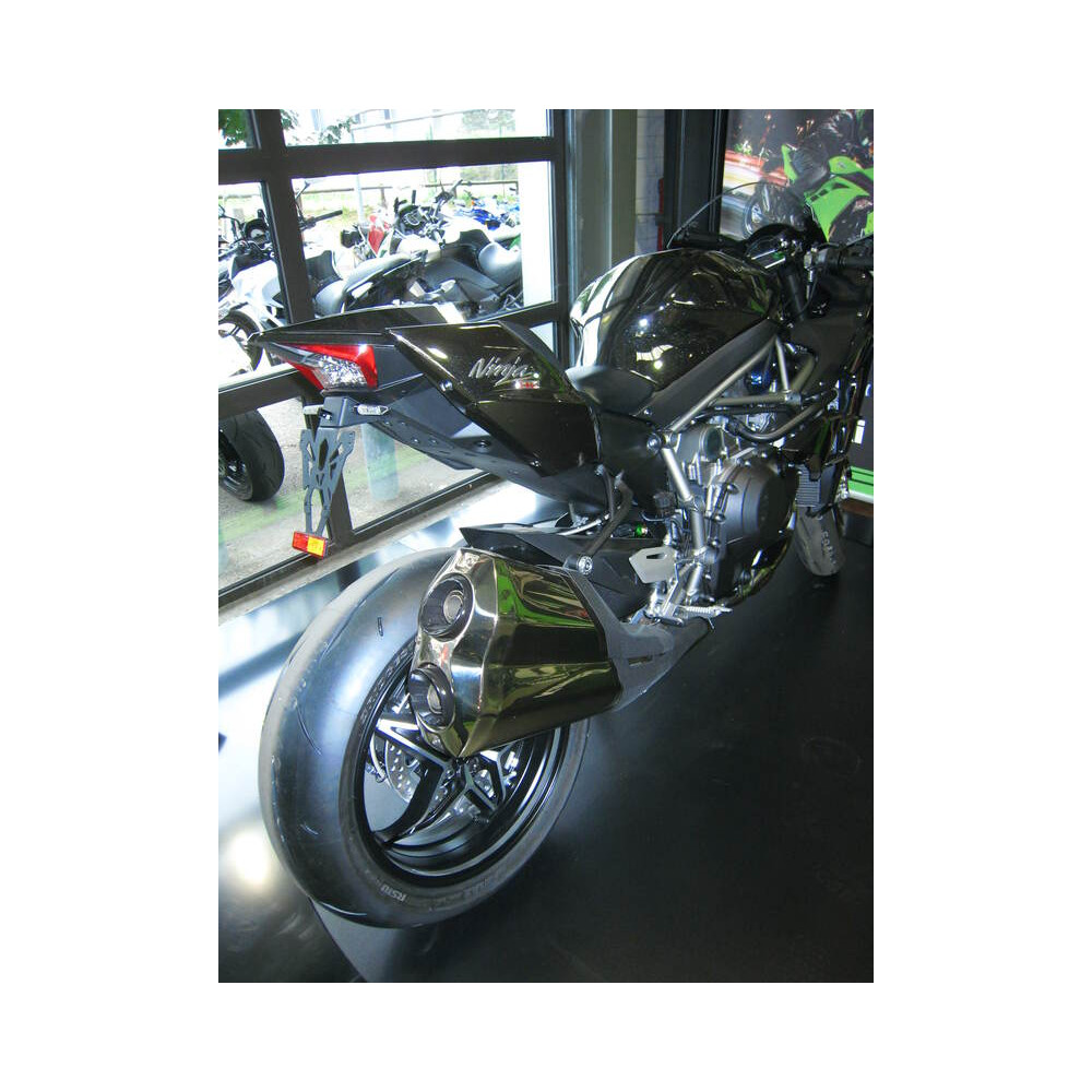 Support de plaque V PARTS noir Kawasaki H2