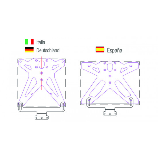 Catadioptre LIGHTECH support horizontale