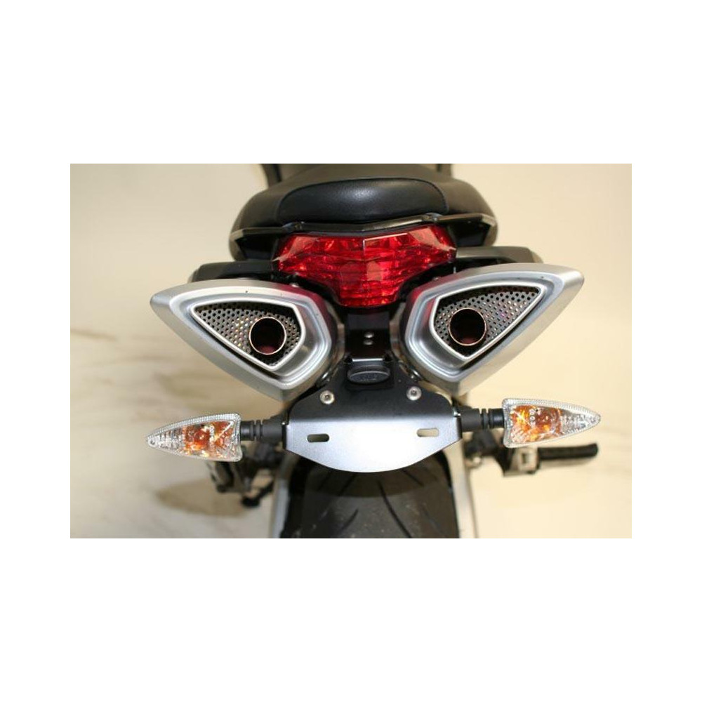 Support de plaque R&G RACING noir Aprilia Shiver 750