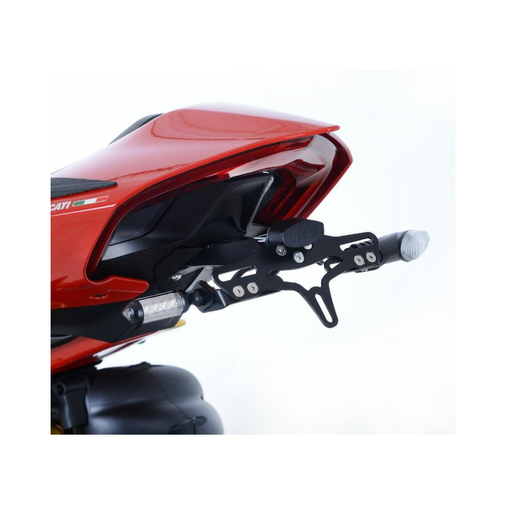 Support de plaque R&G RACING noir Ducati Panigale V4