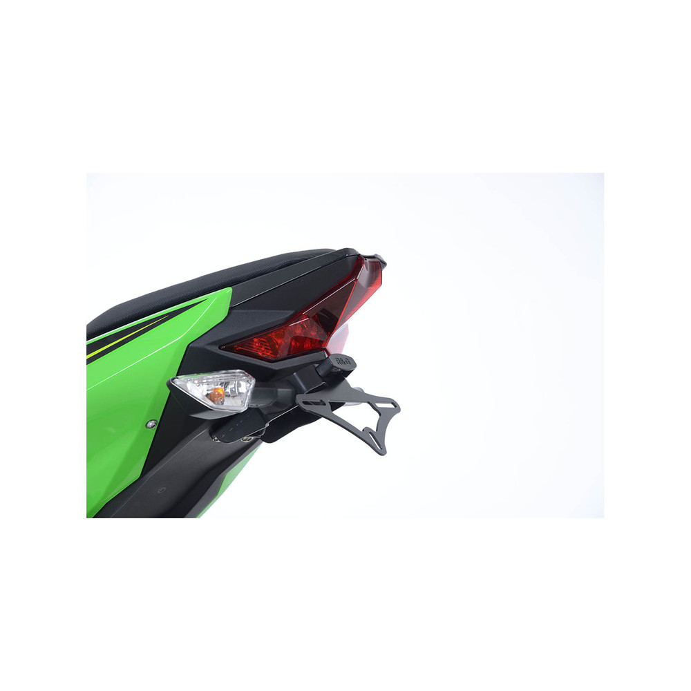 Support de plaque R&G RACING noir Kawasaki Ninja 400