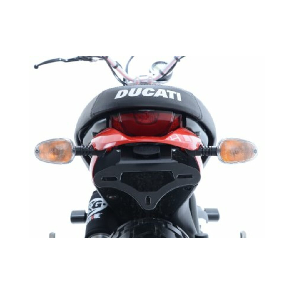 Support de plaque noir R&G RACING Ducati Scrambler Icon