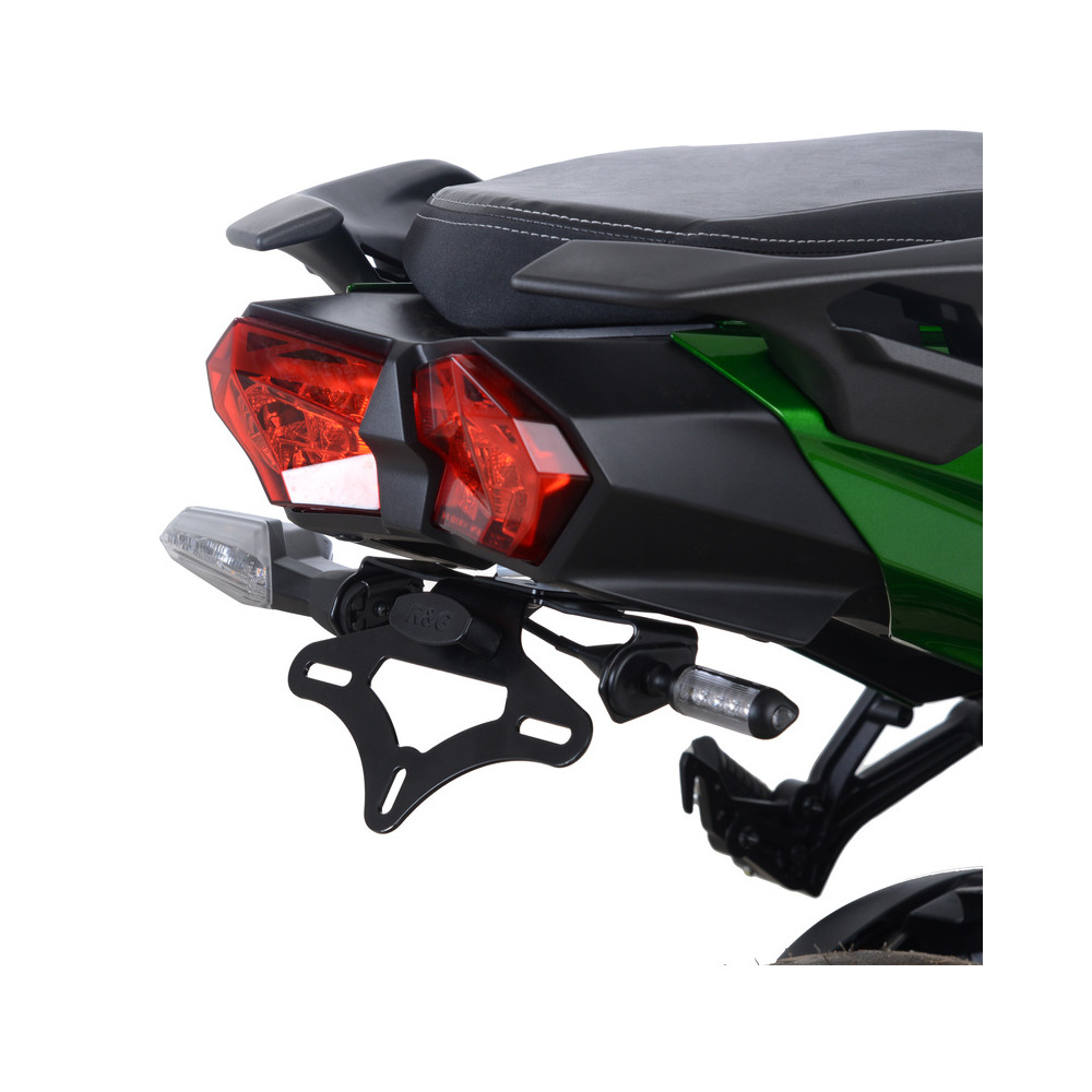 Support de plaque R&G RACING noir Kawasaki H2 SX