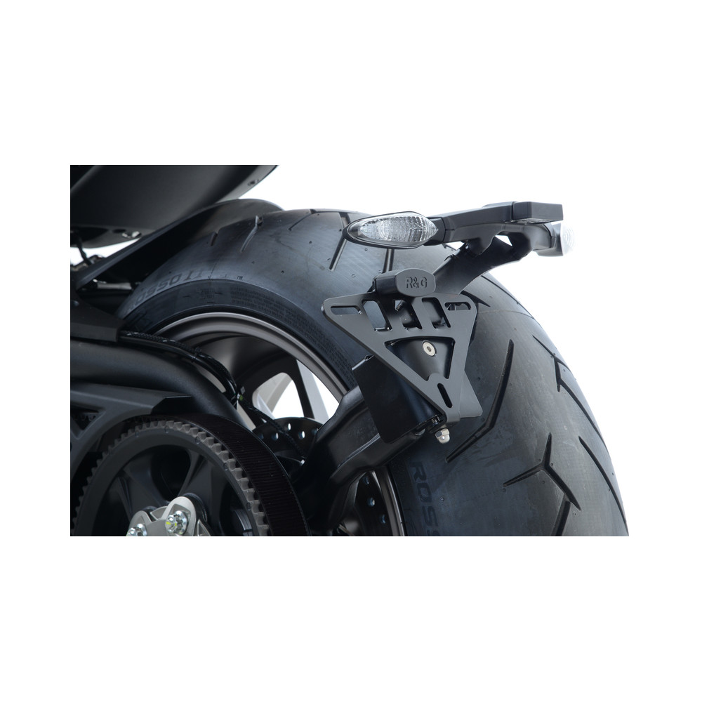 Support de plaque R&G RACING noir Ducati X Diavel