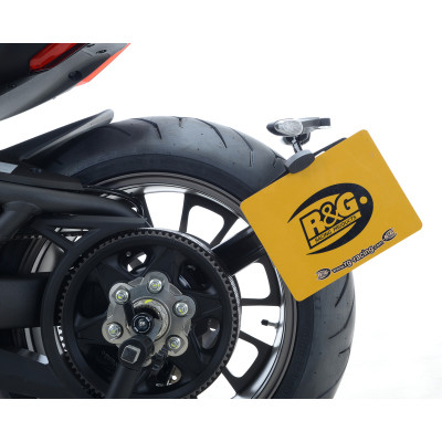 Support de plaque R&G RACING noir Ducati X Diavel