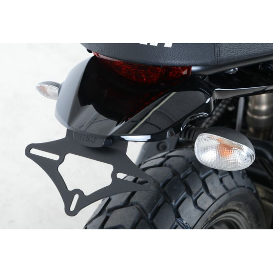 Support de plaque R&G RACING noir Ducati Scrambler Sixty2