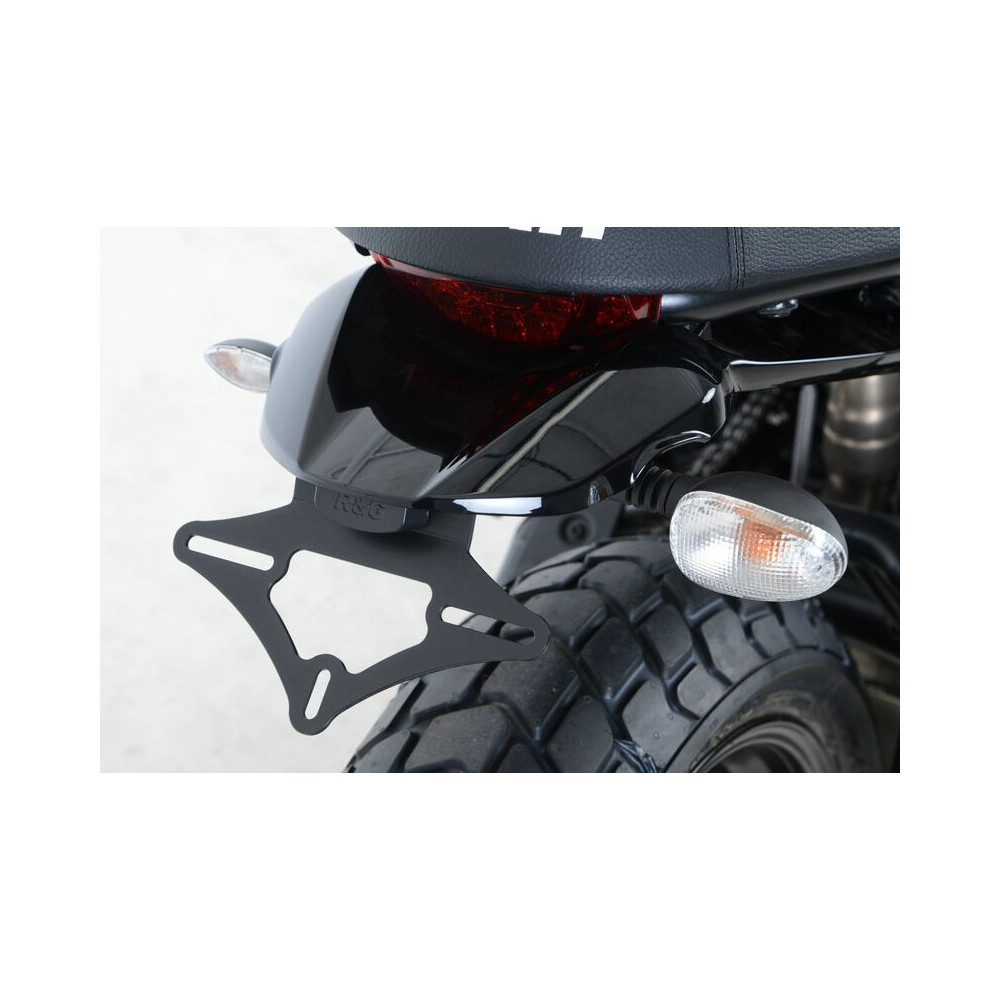 Support de plaque R&G RACING noir Ducati Scrambler Sixty2