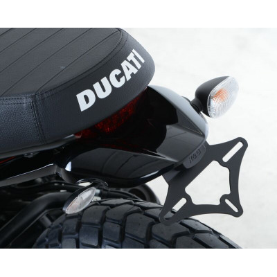 Support de plaque R&G RACING noir Ducati Scrambler Sixty2