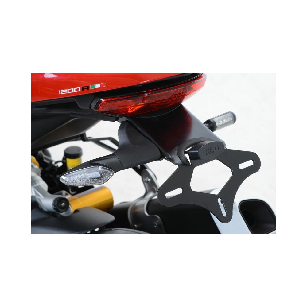 Support de plaque R&G RACING noir Ducati Monster 1200R