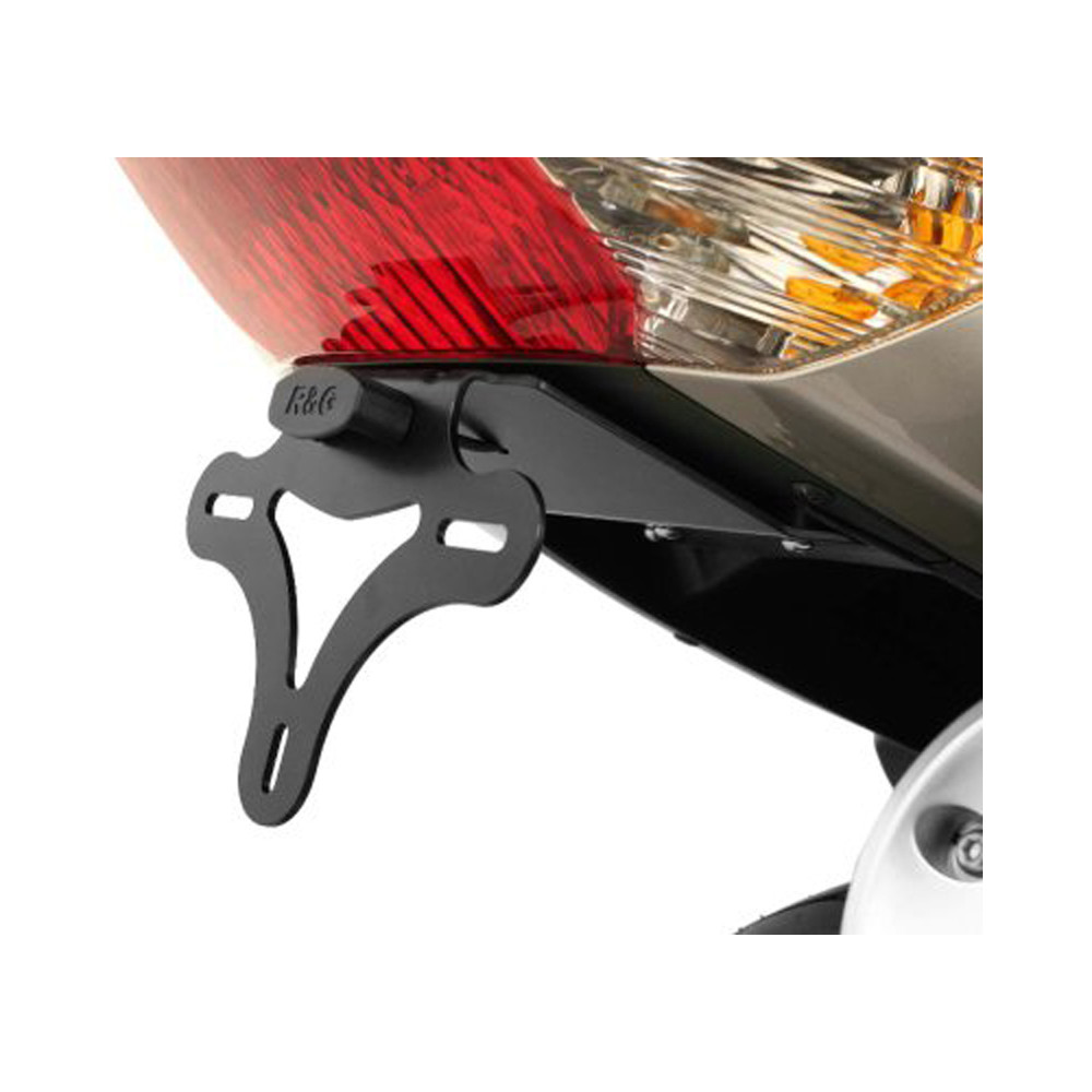 Support de plaque R&G RACING noir avec passage de roue Yamaha T-Max 500